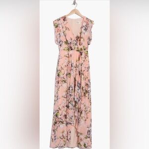Floral Pink Maxi Dress